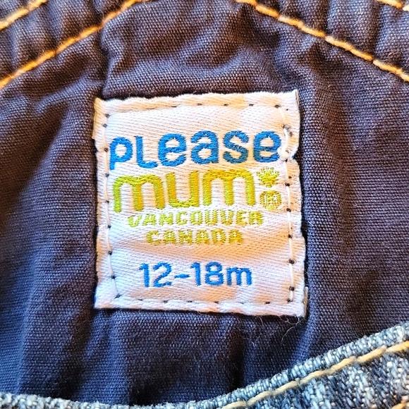 Denim dark wash embrodiered overalls - Picture 3 of 8